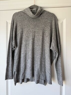Aerie Gray Turtleneck Sweater, Size XS, Oversized